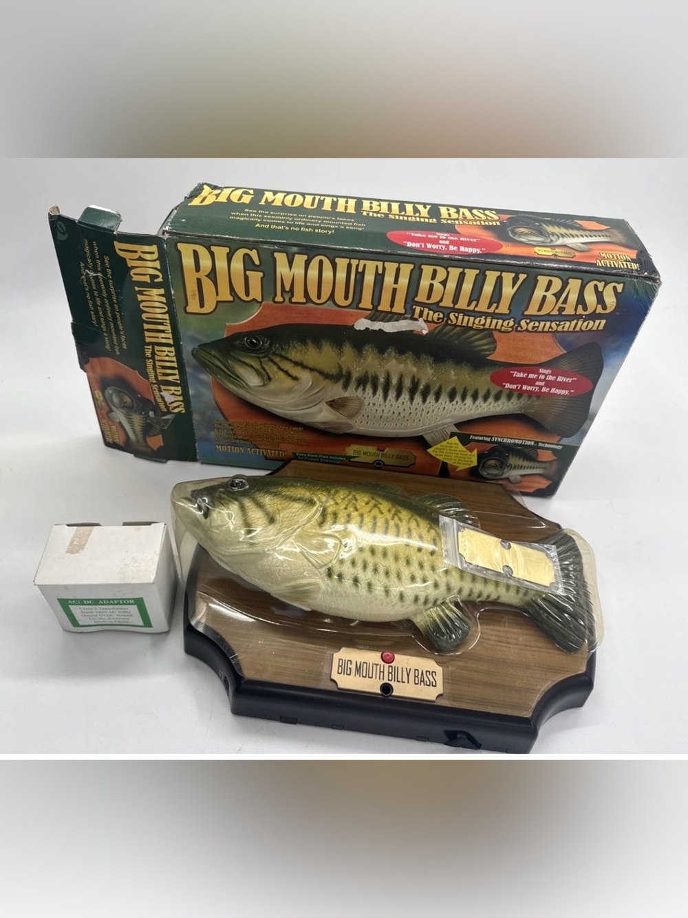 Big Mouth Billy Bass 1998 Original Motion Activated Singing Fish NEW open box - Picture 3 of 13